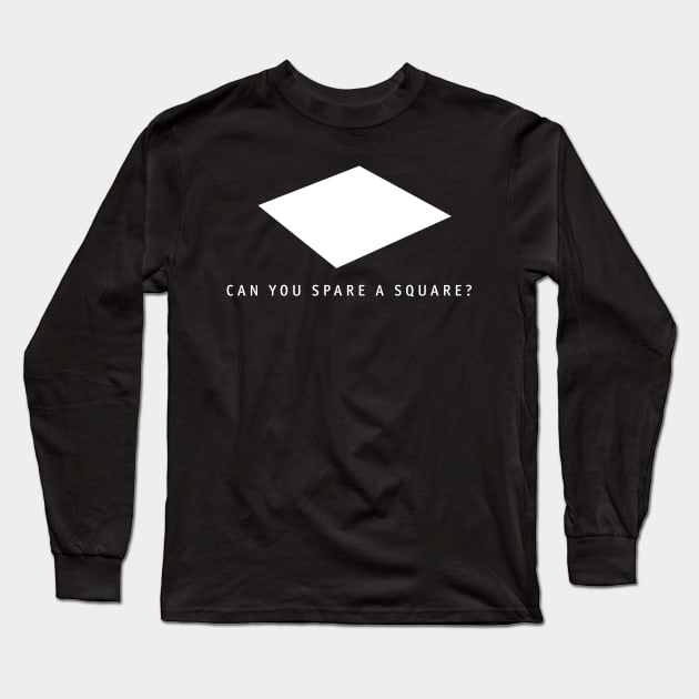 Spare a Square? Long Sleeve T-Shirt by MindsparkCreative